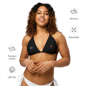 cherry bikini top padded for women