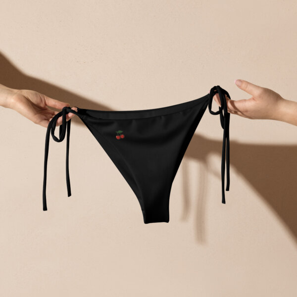 Black Cherry String Bikini Bottoms - Image 5