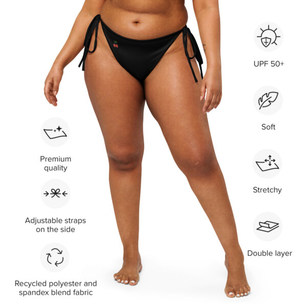 Black Cherry String Bikini Bottoms - Image 2