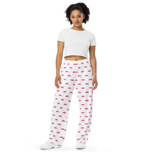 All-over print unisex wide-stache loungers