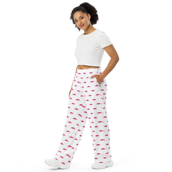 All-over print unisex wide-stache loungers - Image 3