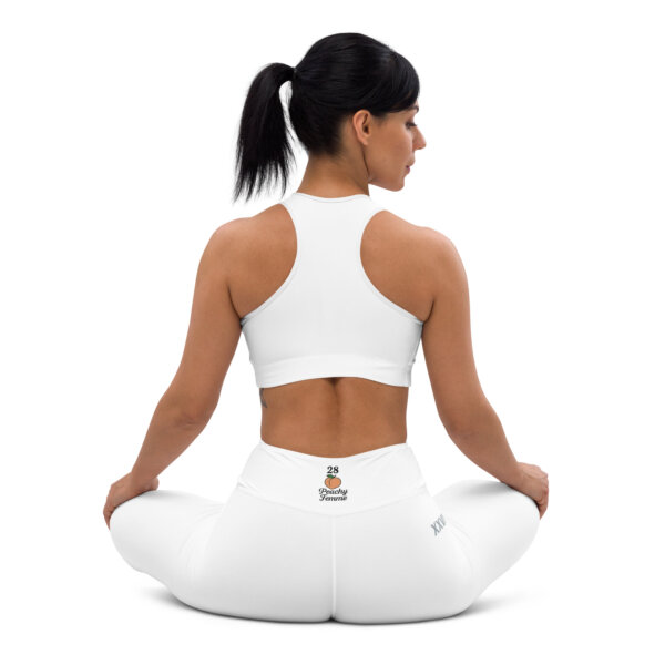 peach butt leggings for women in white
