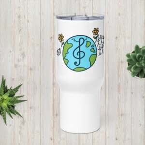 Travel the world mug with a handle